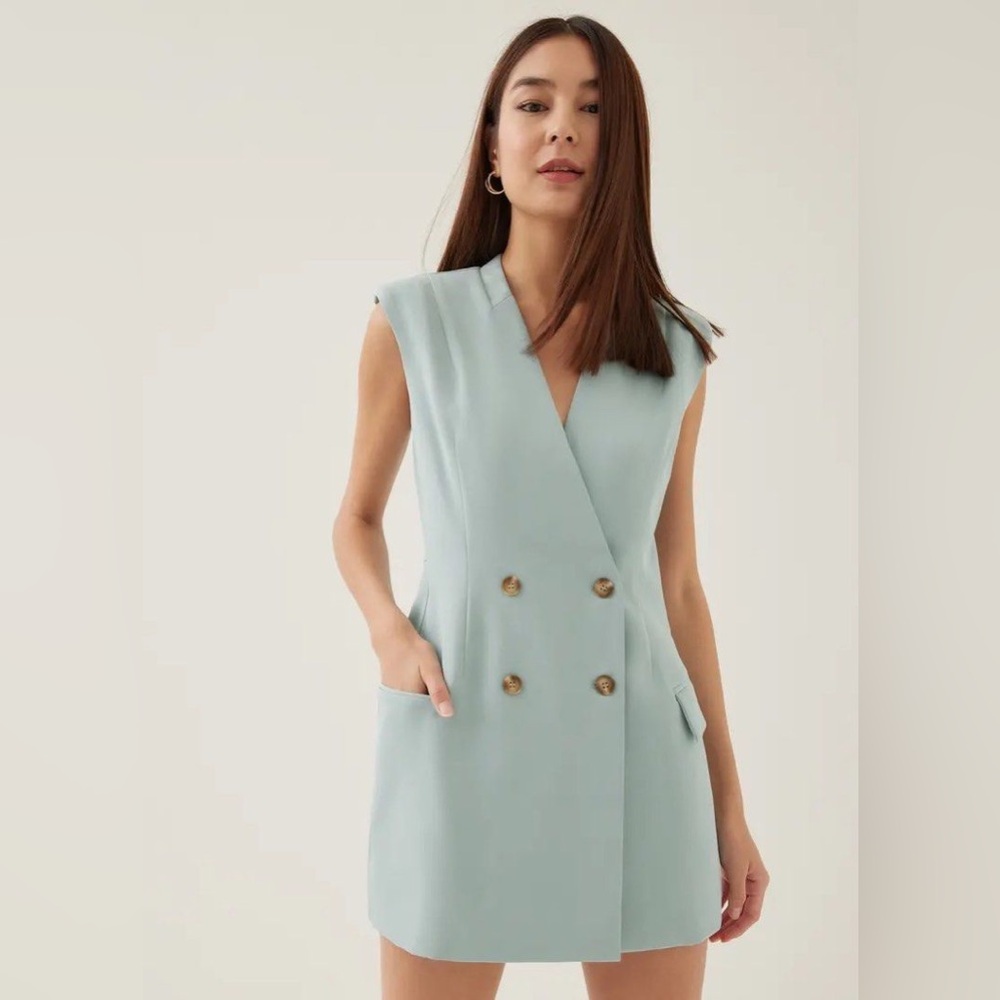 Love Bonito Emmett Shawl Collar Blazer Romper Womens Size 4